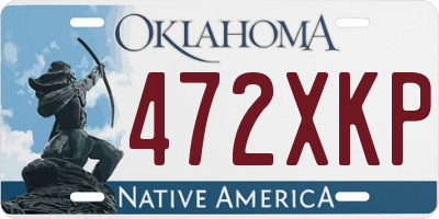 OK license plate 472XKP