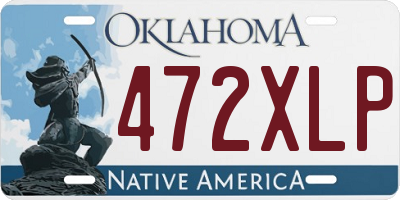 OK license plate 472XLP