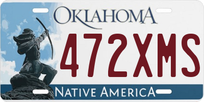 OK license plate 472XMS