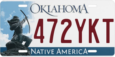OK license plate 472YKT