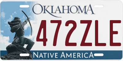 OK license plate 472ZLE