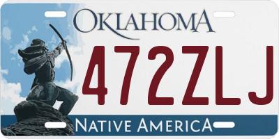 OK license plate 472ZLJ