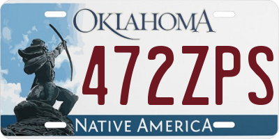 OK license plate 472ZPS