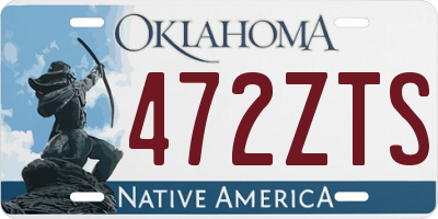 OK license plate 472ZTS
