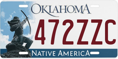 OK license plate 472ZZC