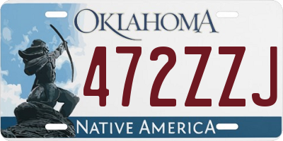 OK license plate 472ZZJ