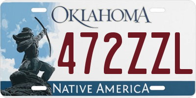 OK license plate 472ZZL