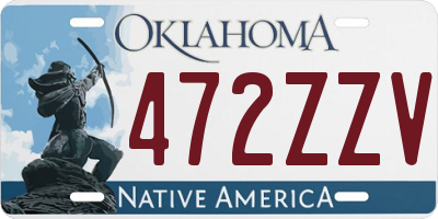 OK license plate 472ZZV