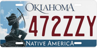 OK license plate 472ZZY