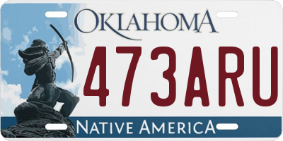 OK license plate 473ARU