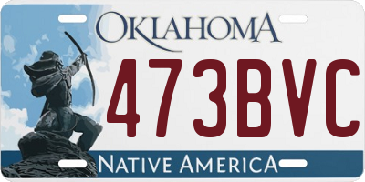 OK license plate 473BVC