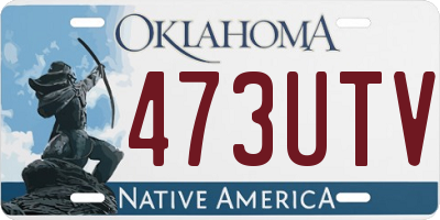 OK license plate 473UTV