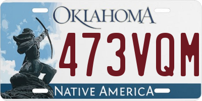 OK license plate 473VQM