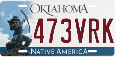 OK license plate 473VRK
