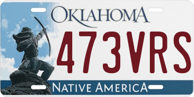 OK license plate 473VRS