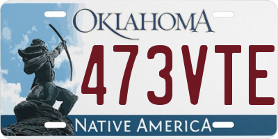 OK license plate 473VTE
