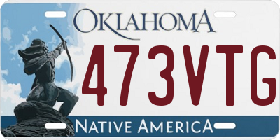 OK license plate 473VTG