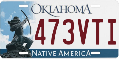OK license plate 473VTI