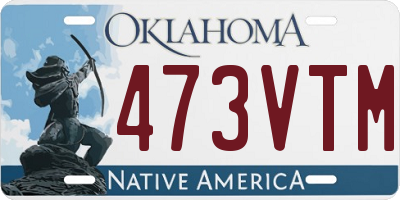 OK license plate 473VTM