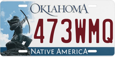 OK license plate 473WMQ