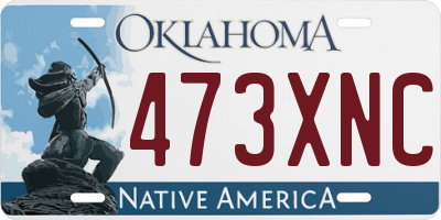 OK license plate 473XNC