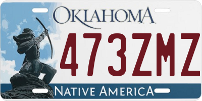 OK license plate 473ZMZ