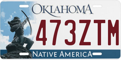 OK license plate 473ZTM