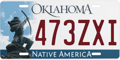 OK license plate 473ZXI