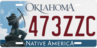 OK license plate 473ZZC