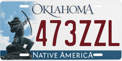 OK license plate 473ZZL