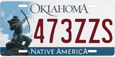 OK license plate 473ZZS