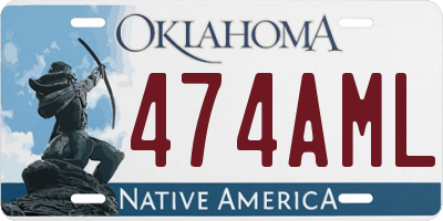 OK license plate 474AML
