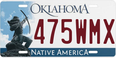 OK license plate 475WMX