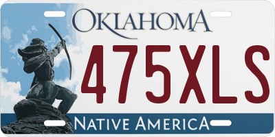 OK license plate 475XLS