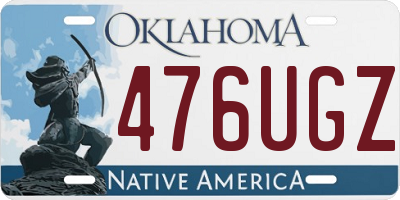 OK license plate 476UGZ
