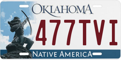 OK license plate 477TVI