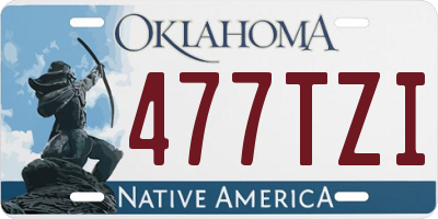 OK license plate 477TZI