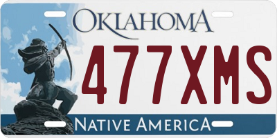OK license plate 477XMS