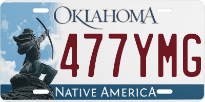 OK license plate 477YMG