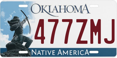OK license plate 477ZMJ