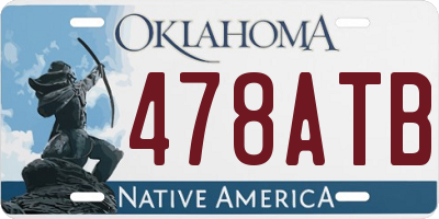 OK license plate 478ATB