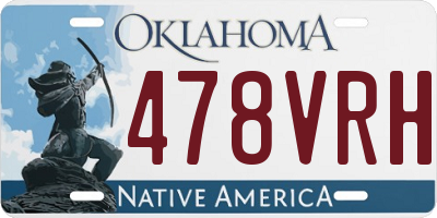 OK license plate 478VRH