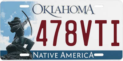 OK license plate 478VTI