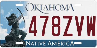 OK license plate 478ZVW