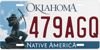 OK license plate 479AGQ