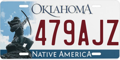 OK license plate 479AJZ