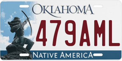 OK license plate 479AML