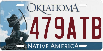 OK license plate 479ATB