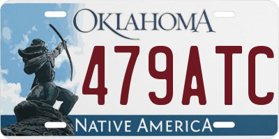 OK license plate 479ATC