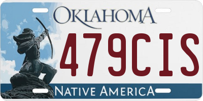 OK license plate 479CIS